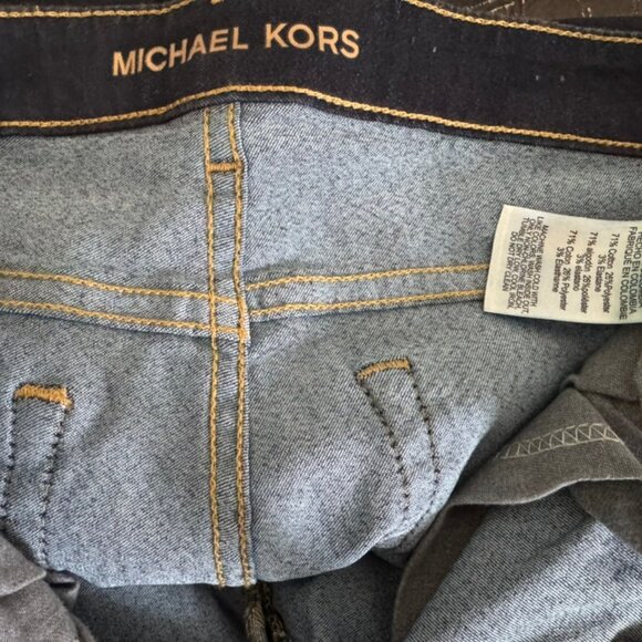 Michael Kors MK Izzy Skinny Dark Blue Stretch Jeans, 5 Pocket Size 10 EUC - Picture 4 of 7